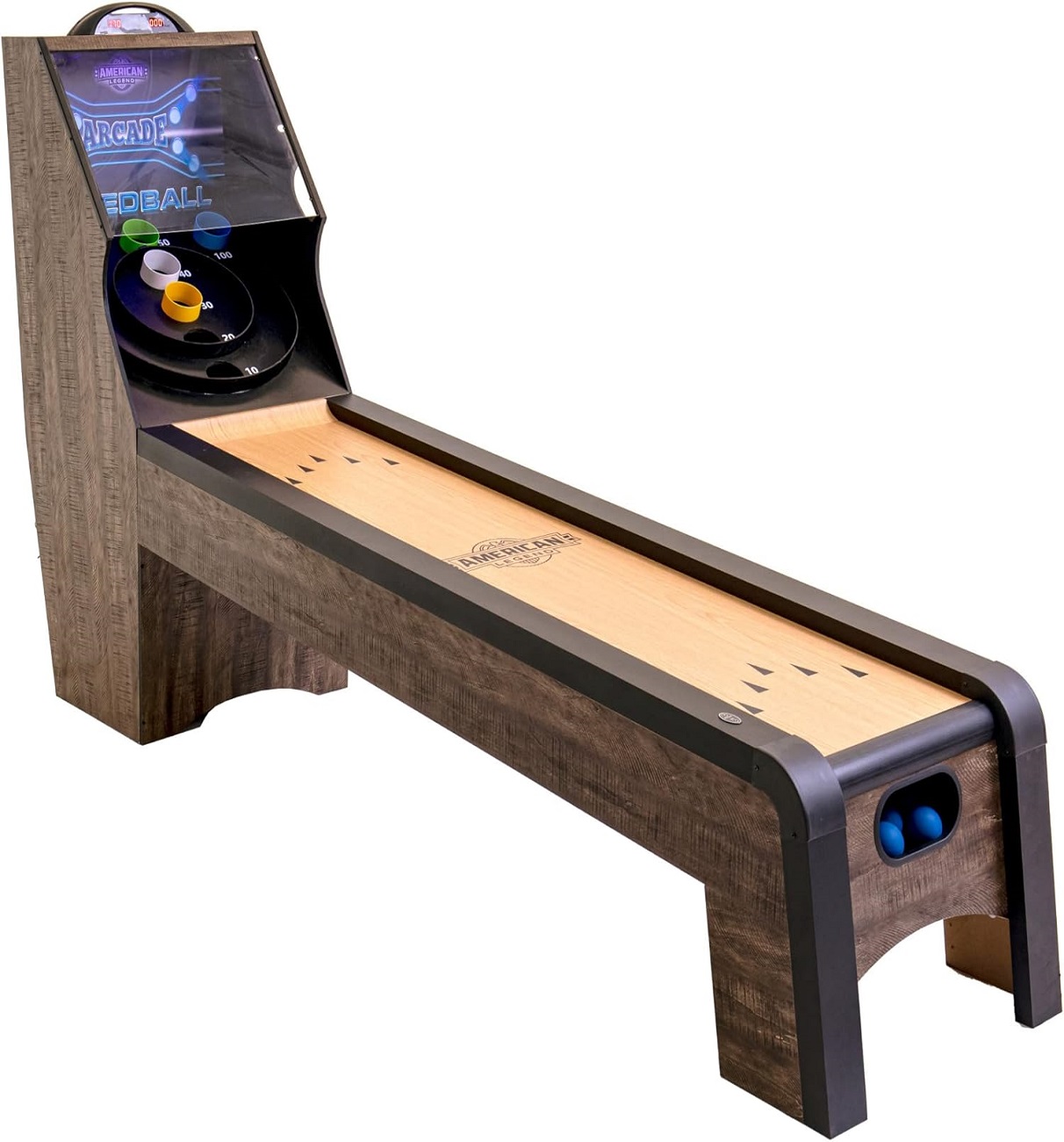 Juego de Speedball ARCADE de American Legend 9 Pulgadas con Retorno Automático de bola Incluye 4 Bolas